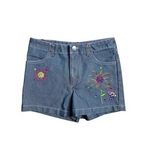 2002 The Powerpuff Girls Girl Shorts Embroidered M7/8 Cartoon